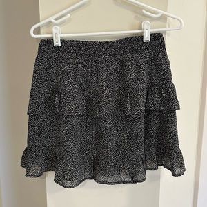 Altard State Black cheetah print skirt